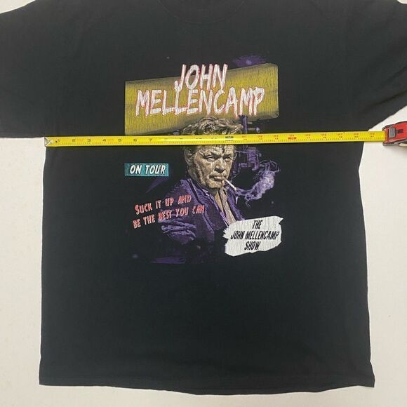 John Mellencamp Black 2019 On Tour Unisex Shirt Sz M - Picture 4 of 9